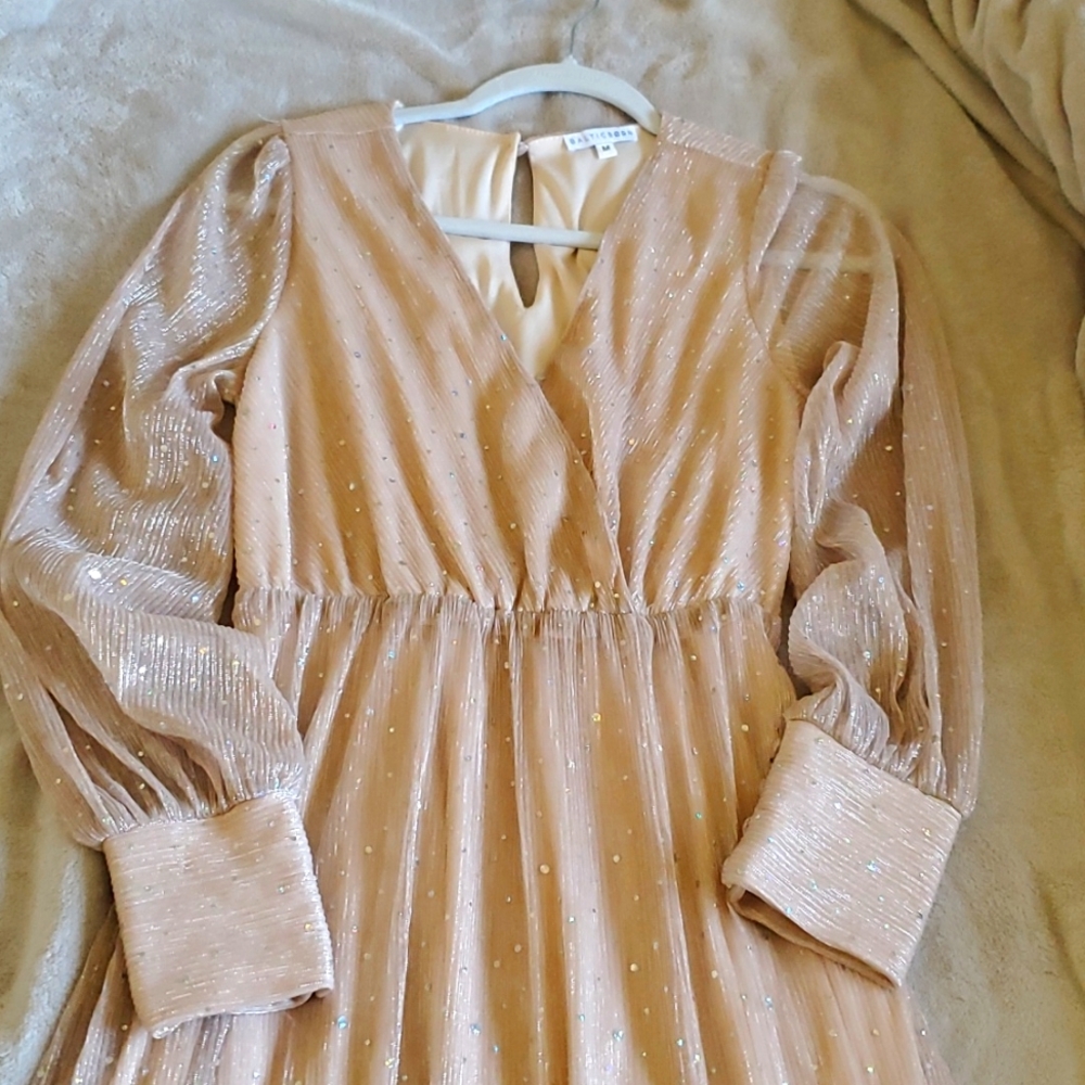 Baltic Born Abigail Champagne Sparkle dress
